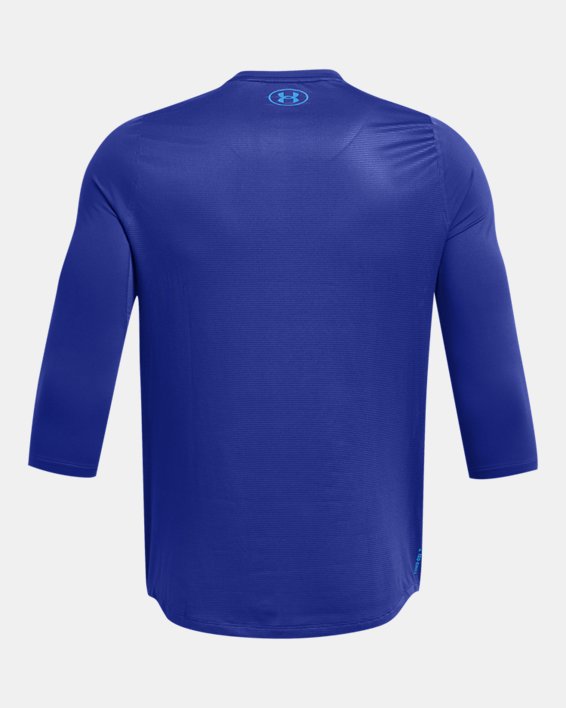 Men's UA Iso-Chill ¾ Sleeve Shirt, Blue, pdpMainDesktop image number 5